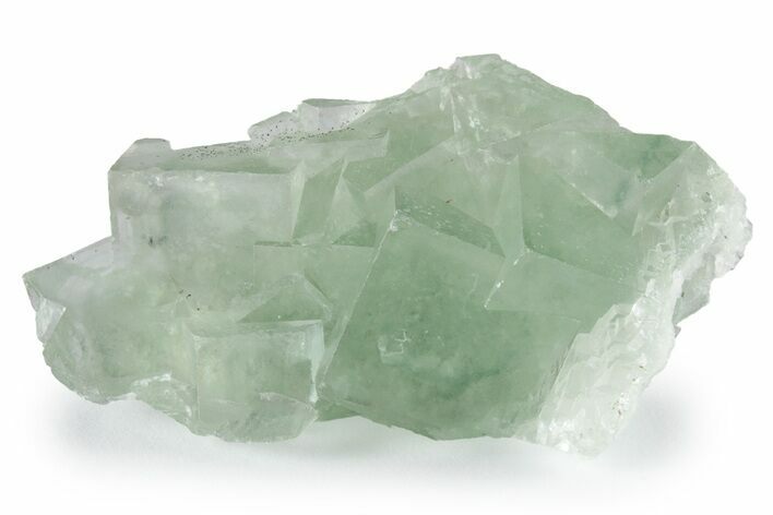 Green Cubic Fluorite Crystals with Phantoms - China #216246